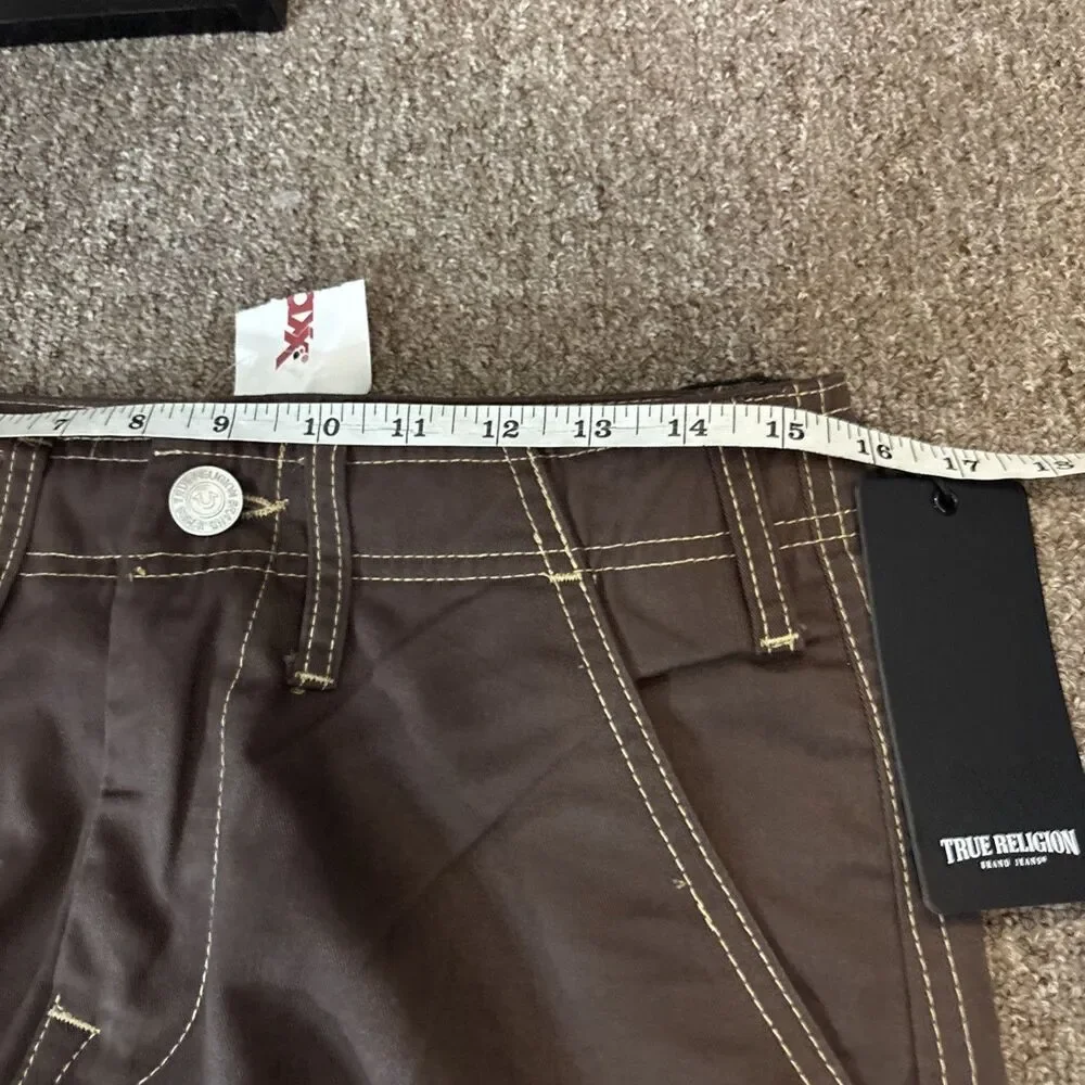 True Religion Brand Jeans 700820 Men's Bracken Brown Cargo Pants NEW NWT
